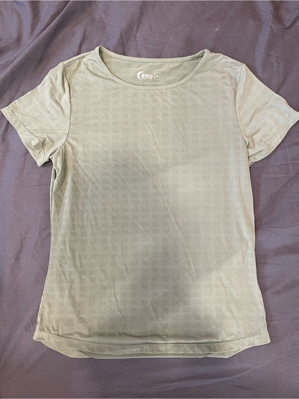 ZYIA Women's Sage Short Sleeve Tee